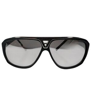 Louis Vuitton Z0843W Sunglasses Black Silver LV Authentic w/ Case
